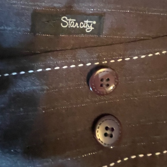 NWT-Star City pinstriped dress pants - Picture 3 of 8